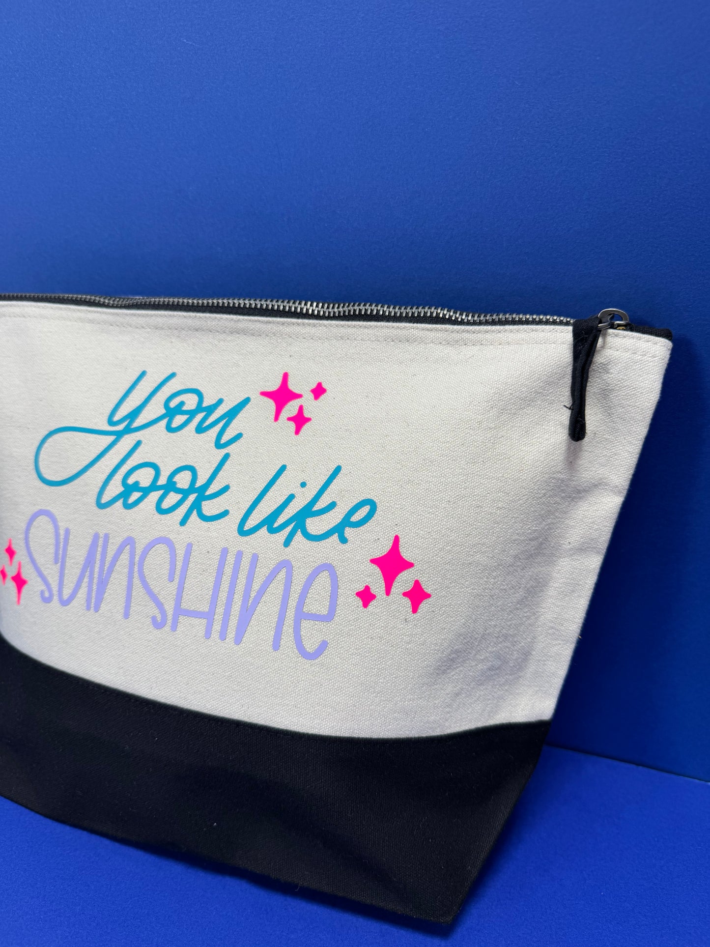 You look like SUNSHINE makeup craft bag