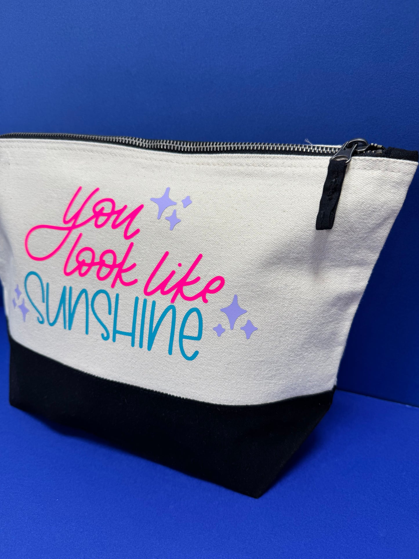 You look like SUNSHINE makeup craft bag