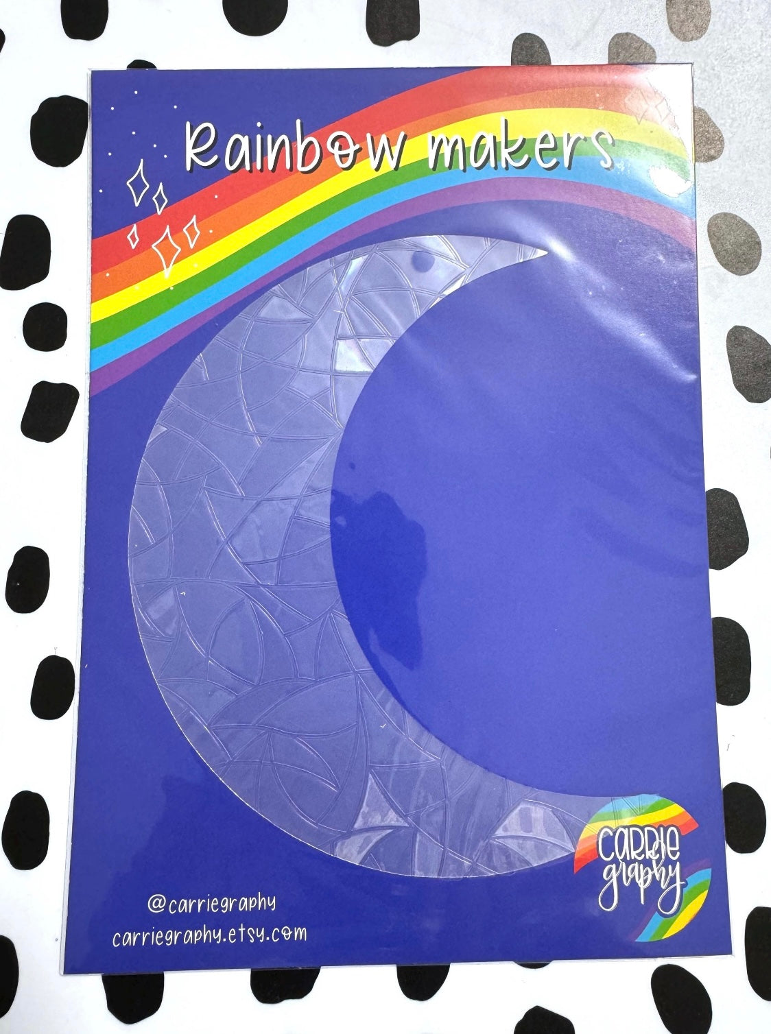 Crescent moon rainbow maker