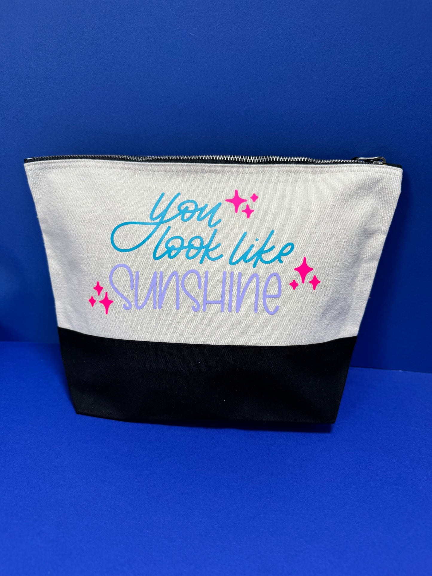 You look like SUNSHINE makeup craft bag