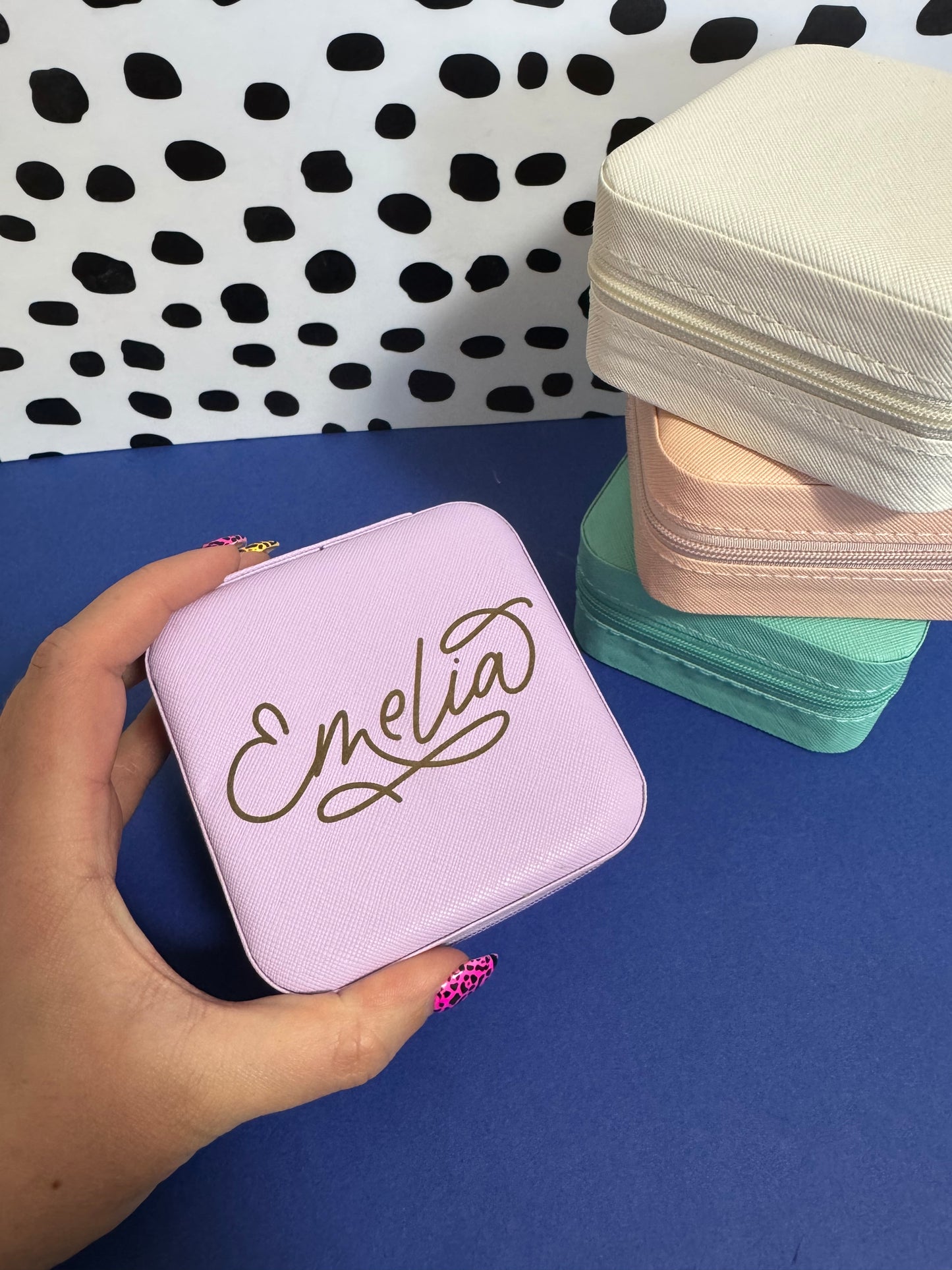 Personalised Laser Engraved Jewellery Box - off white