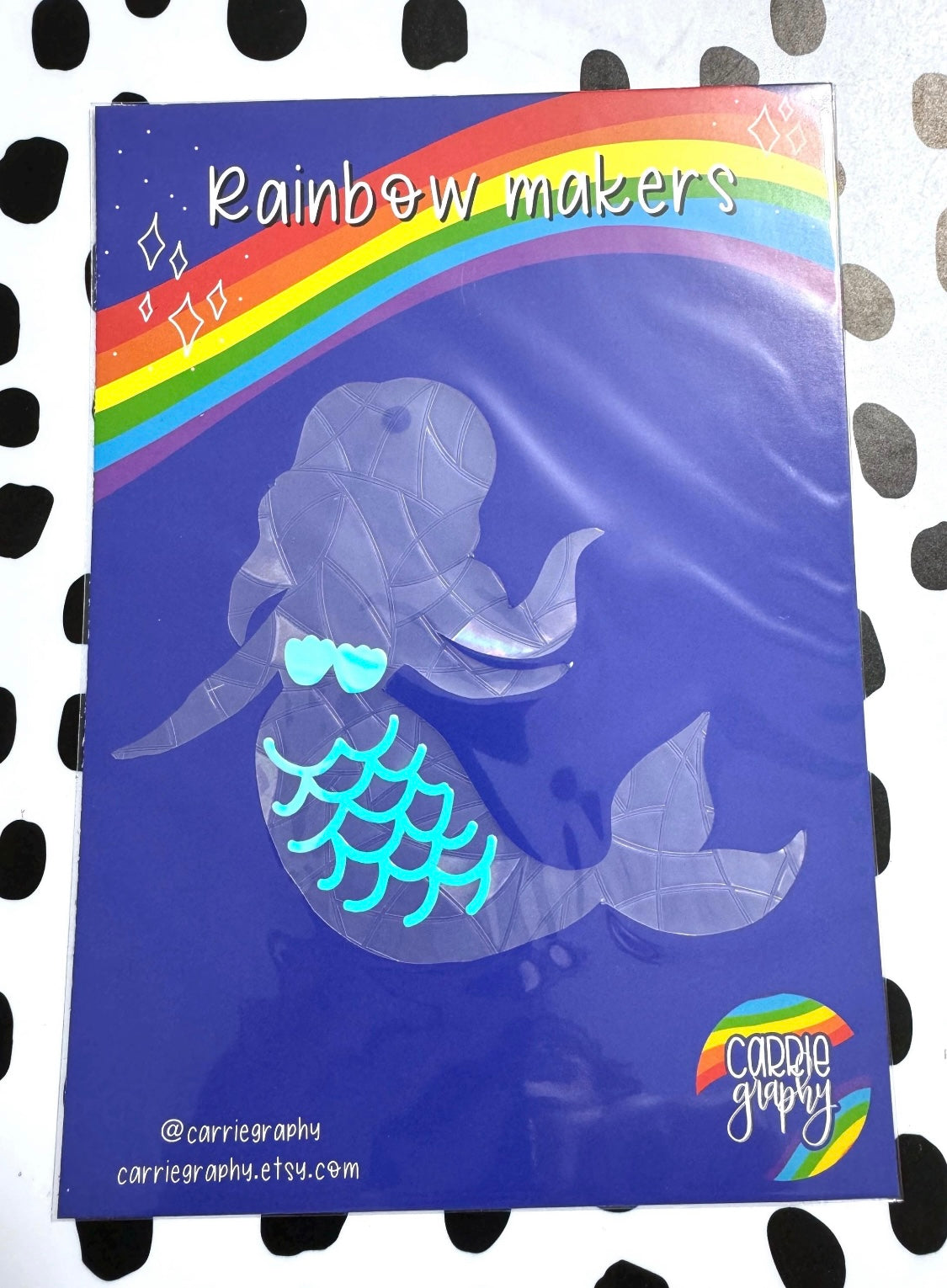 Mermaid shaped rainbow maker