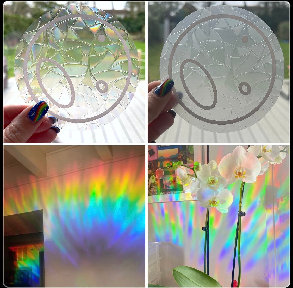Moon with vinyl rainbow maker